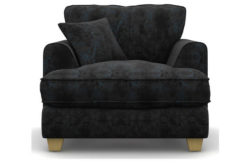 Heart of House Hampstead Shimmer Fabric Chair - Black